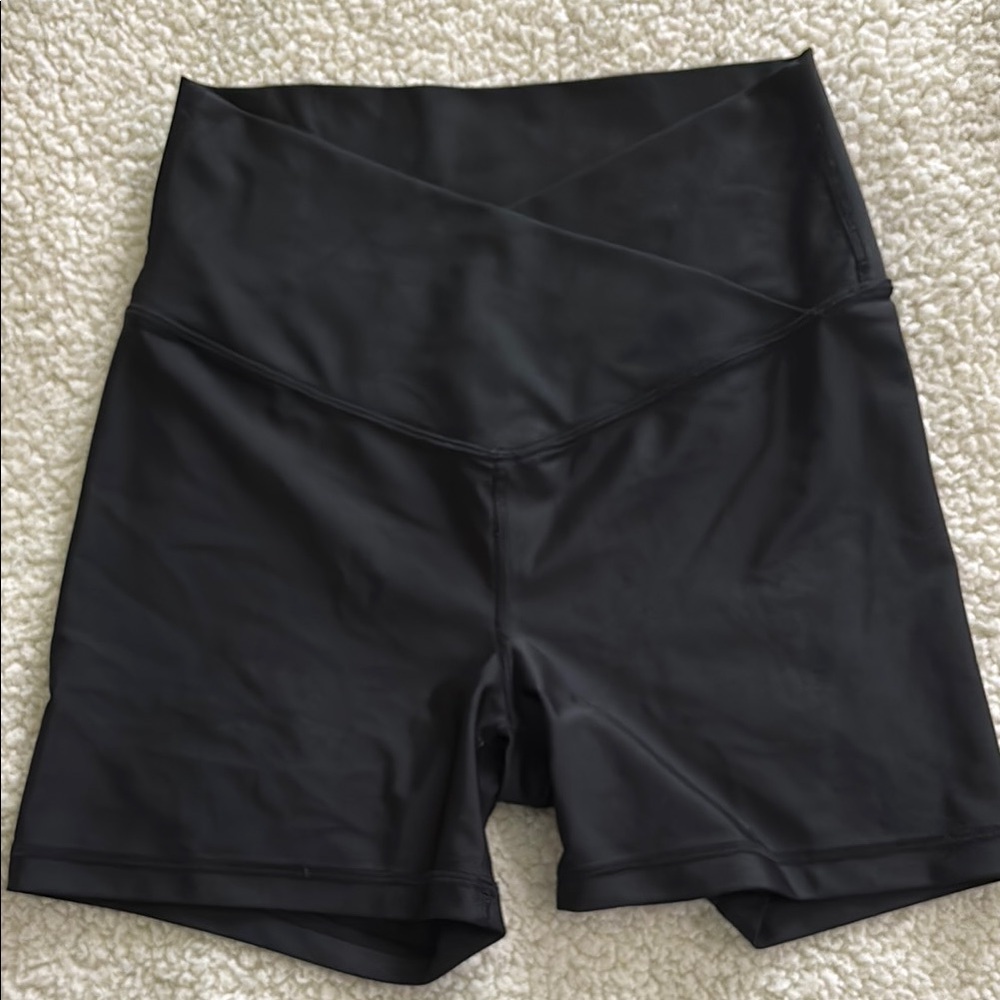 Aerie Black High Waist Seamless Shorts
